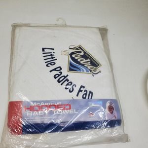 NEW McArthur MLB San Diego Padres Hooded Baby Towel MA3